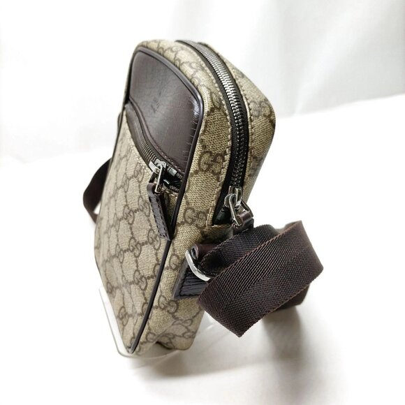Authentic Gucci Crossbody bag Brown PVC mn348-013026 - Picture 3 of 16
